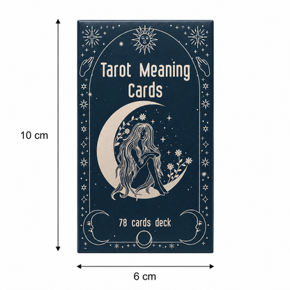 Meaning Tarot Deck – Celestial Guidance for Learners, 78 cards, 10×6 cm