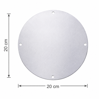 Metal Sign – Wall Art, Ø20 cm