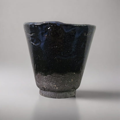 Midnight Blue Ceramic Mini – Ceremonial Intent for Shots & Succulents, Ø 5 × 5.5 cm by Red Raven Pottery