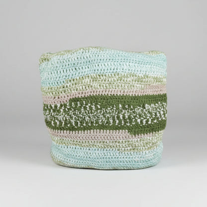Misty Forest Crochet Cushion – Calm for Quiet Spaces, 34×34 cm by Hook & Hex