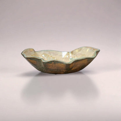 Moonlit Bat Ceramic Bowl –  Dusklit Offering Vessel, Ø16 ×5 cm by Red Raven Pottery