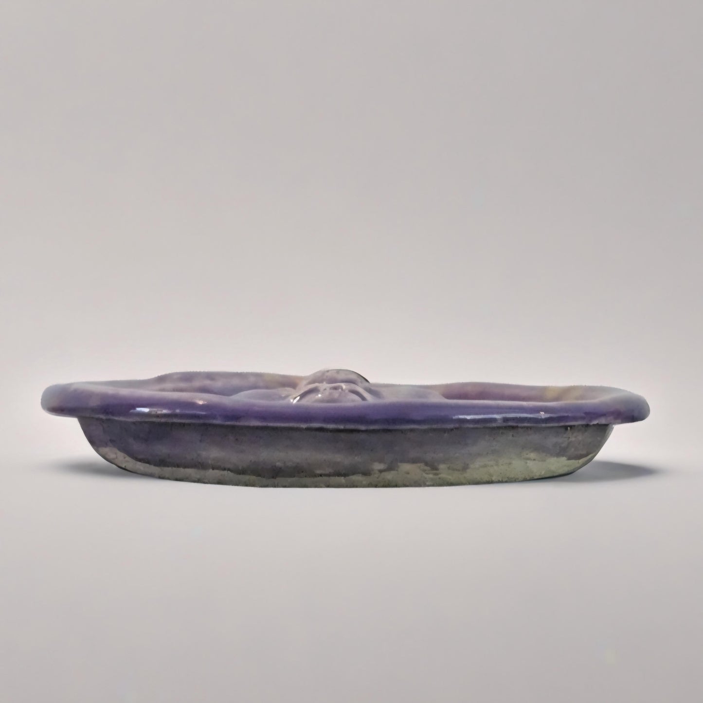 Moonlit Whisper Ceramic Incense Holder – Tranquil Lunar Offering, Ø8 cm by Red Raven Pottery