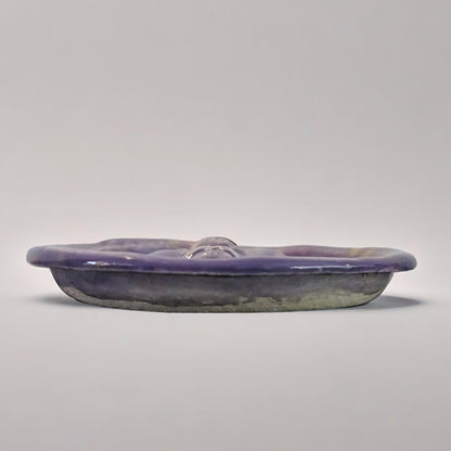 Moonlit Whisper Ceramic Incense Holder – Tranquil Lunar Offering, Ø8 cm by Red Raven Pottery