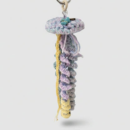 Moontide Jellyfish Crochet Hanging – Crystal Drift for Dreamy Corners, 30 cm by Hook & Hex