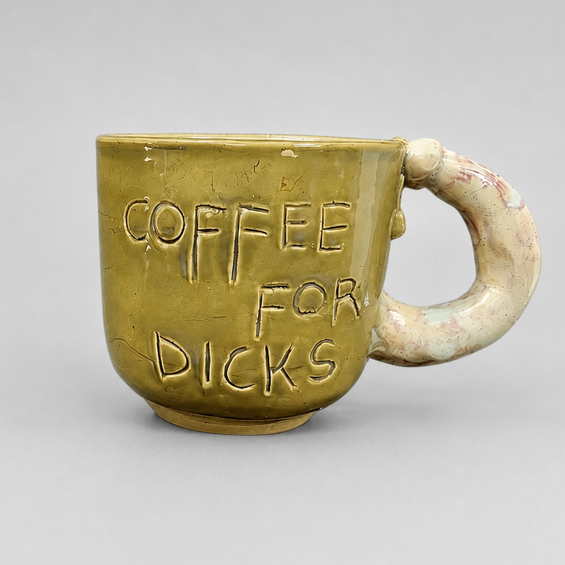 Morning Mischief Ceramic Mug – Cheeky Conversation Starter, Ø8.5 × 8 cm & Ø8.5 × 8 cm by Red Raven Pottery