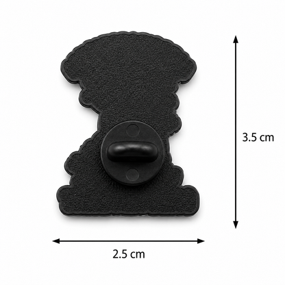 My Trauma Made Me Funny Lapel Pin – Alien Abduction Metal Badge, 2.5 × 3.5 cm