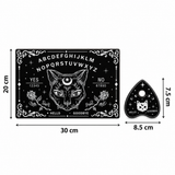 Mystic Cat Ouija Spirit Board – Gothic Divination & Altar Tool, 2 Sizes