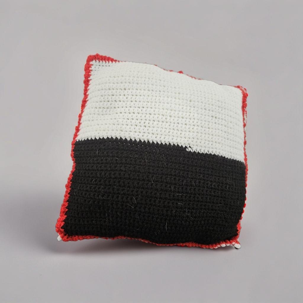 Nocturne Familiar Crochet Cushion – Mysticism for Dark Interiors, 34 × 34 cm by Hook & Hex