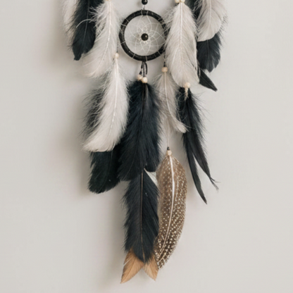 Nocturne Shadow Web Dreamcatcher - Talisman for Intuition & Depth, ~50 cm