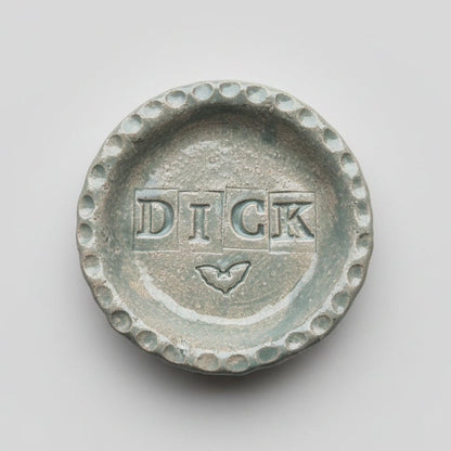 Not-So-Kind Handmade Ceramic Trinket Dish – Profane Little Catch-All, Ø9.5 × 1.5 cm by Red Raven Pottery