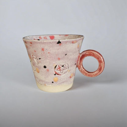 Occult Sweetness Ceramic Minis – Playful Duo for Espresso Shots, 5×6 cm by Red Raven Pottery