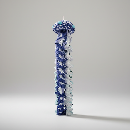 Ocean Drift Jellyfish Ornament – Hand-Crocheted Wall Hanging, 40 cm by Hook & Hex