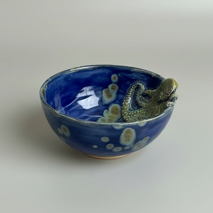 Octopus Drift Ceramic Bowl – Deep Sea Ritual Vessel, Ø11/ Ø13 / Ø22 x 5.7 cm by Red Raven Pottery