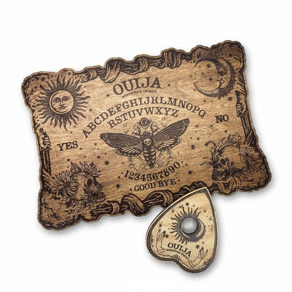 Ouija Spirit Board – Gothic Ritual Tool for Divination, 20×30 cm
