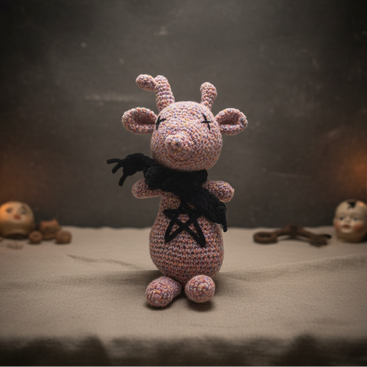 Pentadeer Crochet Plush – Forest Guardian Companion, 26 × 12 × 10 cm by Hook & Hex