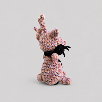 Pentadeer Crochet Plush – Forest Guardian Companion, 26 × 12 × 10 cm by Hook & Hex