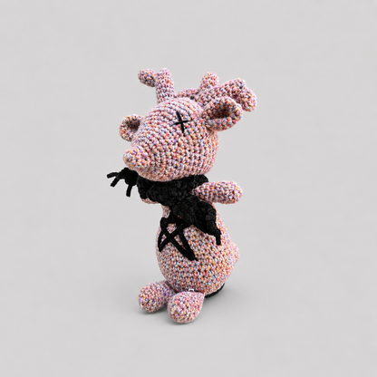 Pentadeer Crochet Plush – Forest Guardian Companion, 26 × 12 × 10 cm by Hook & Hex