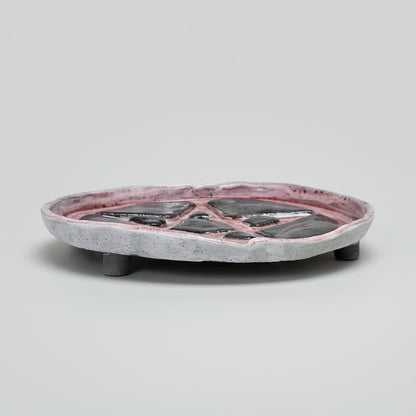 Pentagram Rituals Ceramic Dish – Grounded Protection In Clay, Ø14×2 cm by Red Raven Pottery