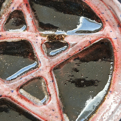Pentagram Rituals Ceramic Dish – Grounded Protection In Clay, Ø14×2 cm by Red Raven Pottery