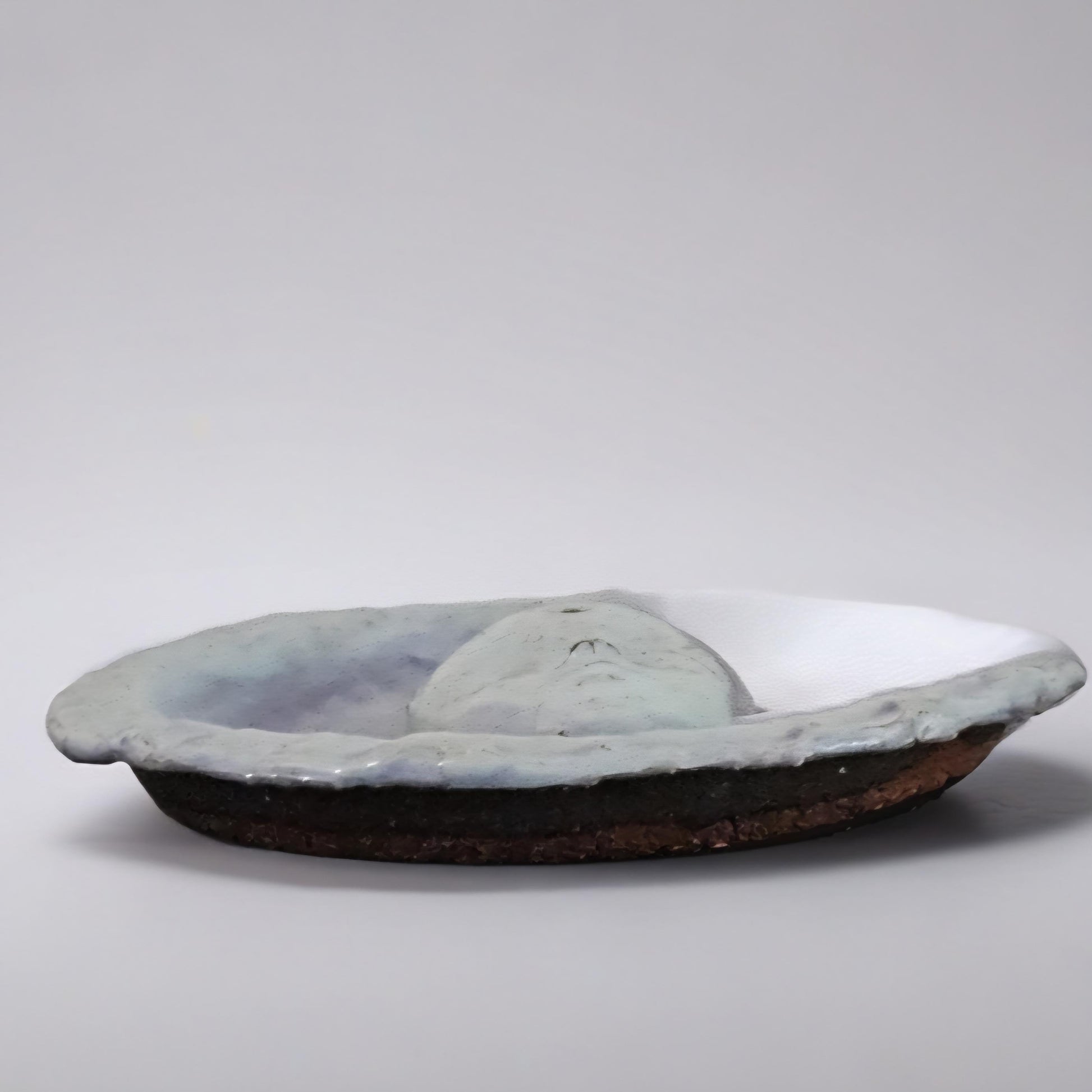 Porcelain Whisper Spirit Ceramic Incense Dish – Uncanny Quiet Offering, Ø8 cm by Red Raven Pottery