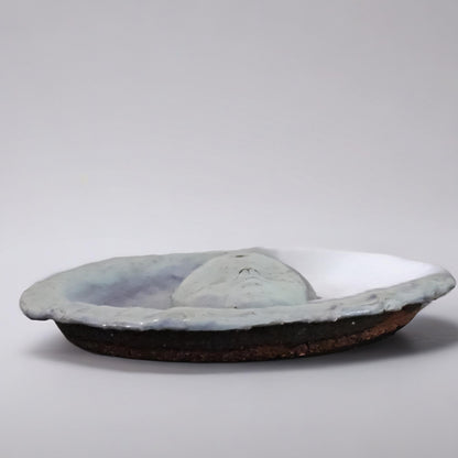 Porcelain Whisper Spirit Ceramic Incense Dish – Uncanny Quiet Offering, Ø8 cm by Red Raven Pottery