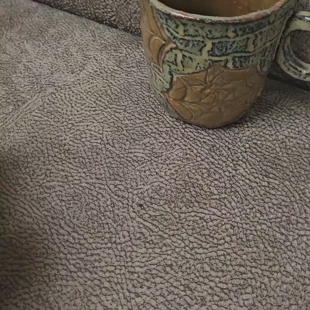 Spiderweb Masonry Ceramic Mug – Stone-Spun Web Vessel, Ø8.5×10 cm by Red Raven Pottery