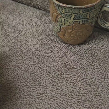 Spiderweb Masonry Ceramic Mug – Stone-Spun Web Vessel, Ø8.5×10 cm by Red Raven Pottery