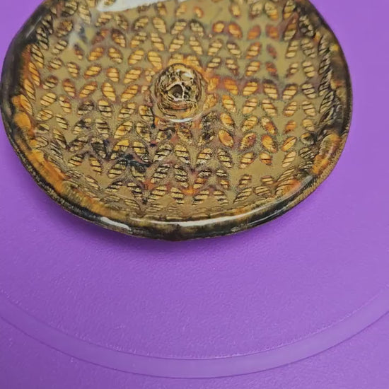 Handmade incense holder ceramic
