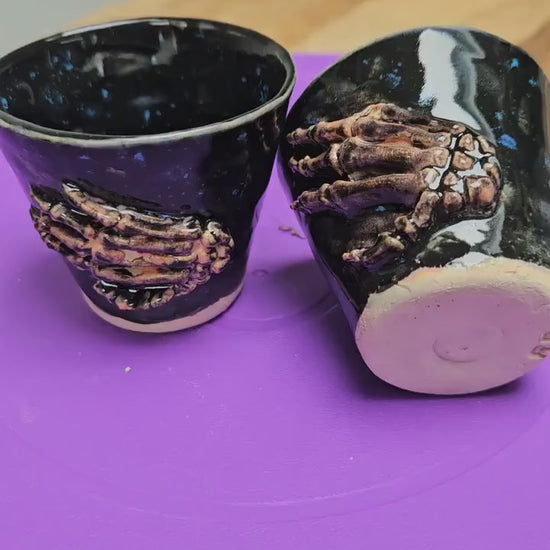 Handmade mini jars for shots or plants set of 2