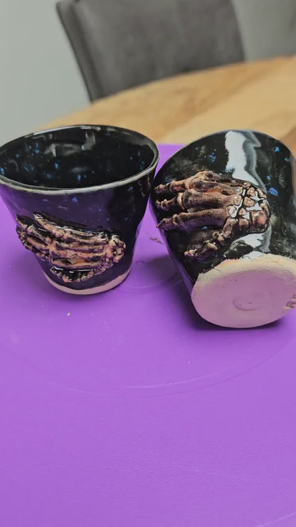 Handmade mini jars for shots or plants set of 2