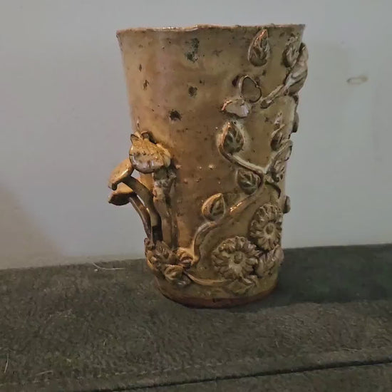 Nature Tumbler –  Ceramic Vessel, Ø8×12 cm
