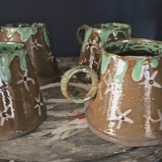 Handmade Jade star coffee cups