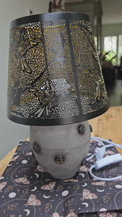 Handmade Hummingbird Ceramic Lamp