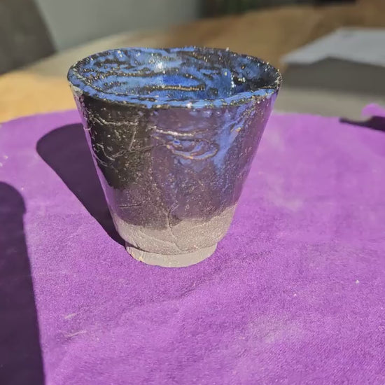 Handmade Blue mini planter