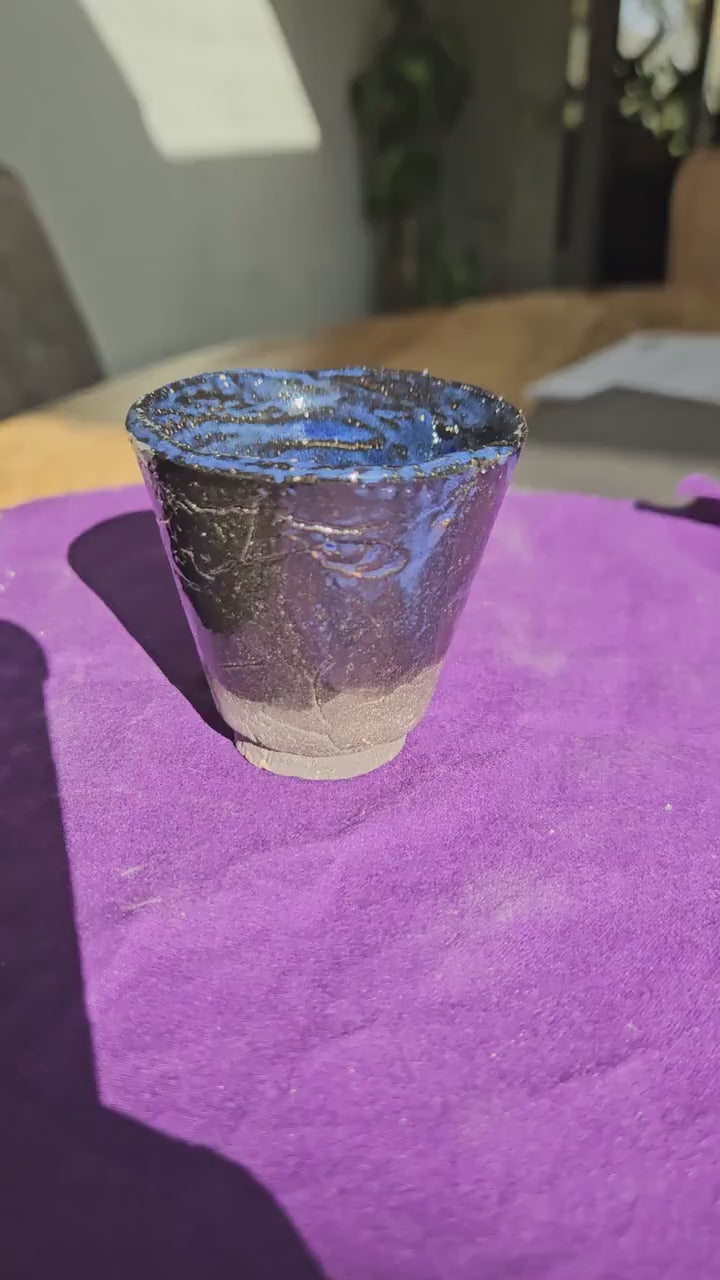 Handmade Blue mini planter