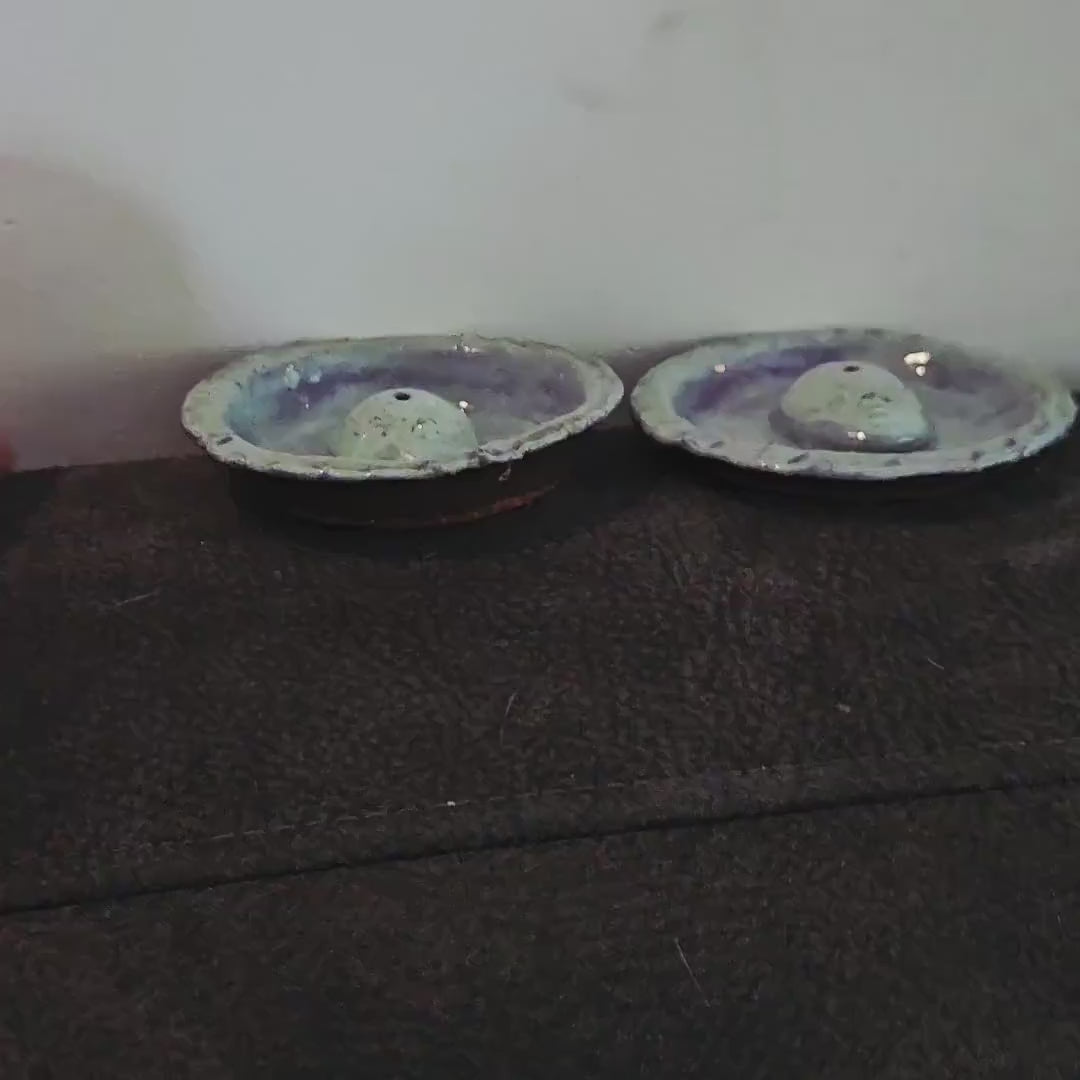 Porcelain Whisper Spirit Ceramic Incense Dish – Uncanny Quiet Offering, Ø8 cm by Red Raven Pottery
