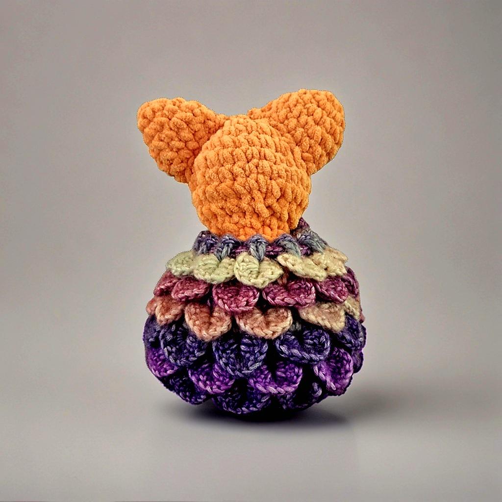 Pumpkinling Hatch Crochet Set – Jack-O'-Bat Scale Pouch, 18 cm by Hook & Hex