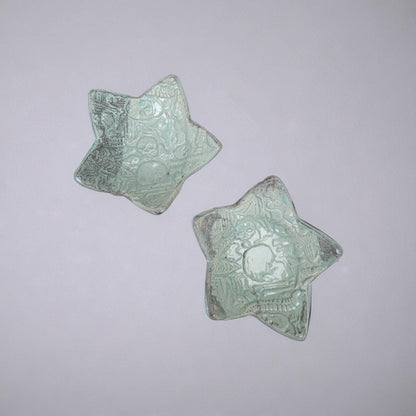 Quiet Remains Ceramic Tealight Holder – Memento Light Form, Ø8×2.5 cm by Red Raven Pottery