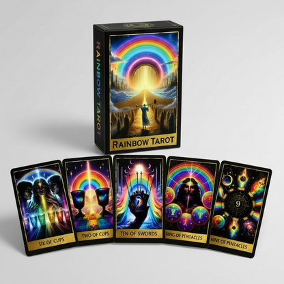 Rainbow Tarot Deck – Guidance Through Mystical Color, 78 cards, 10×6 cm