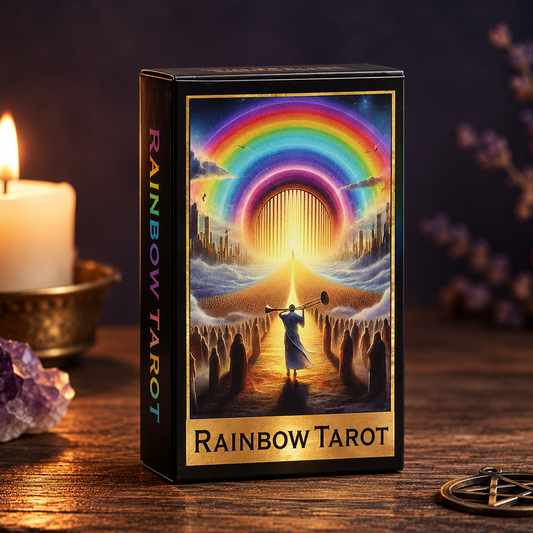 Rainbow Tarot Deck – 78 Cards for Readings in Full Color, 6 × 10 cm