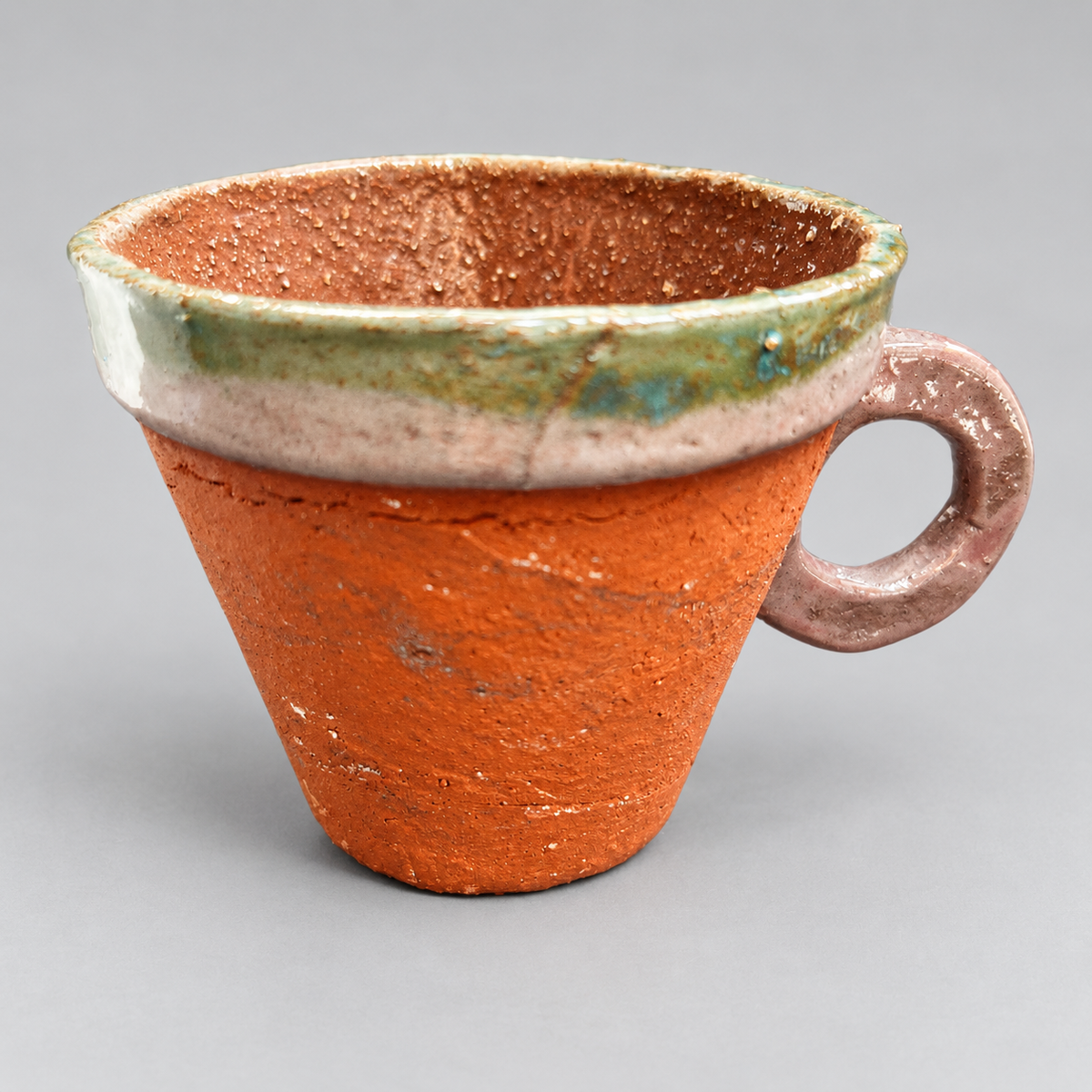 Raw Gothic Handmade Ceramic Cups – Gargoyle or Bat Skull Watcher, Ø8.5 × 7 cm by Red Raven Pottery