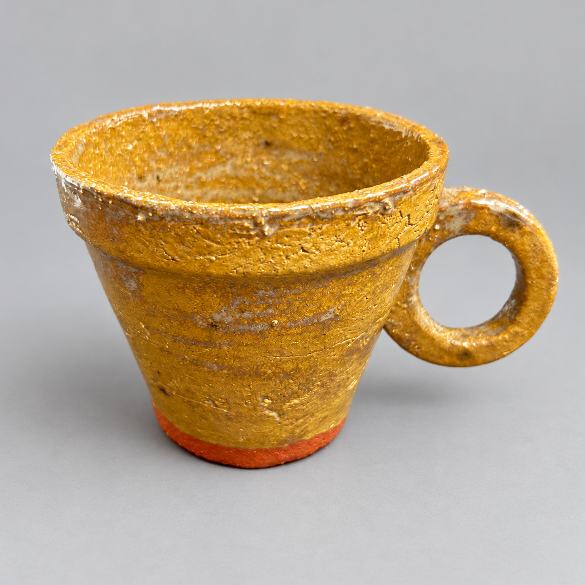 Raw Gothic Handmade Ceramic Cups – Gargoyle or Bat Skull Watcher, Ø8.5 × 7 cm by Red Raven Pottery