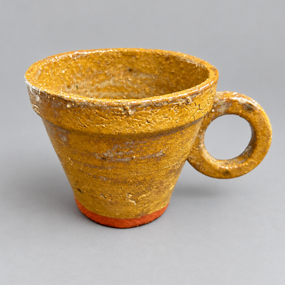 Raw Gothic Handmade Ceramic Cups – Gargoyle or Bat Skull Watcher, Ø8.5 × 7 cm by Red Raven Pottery