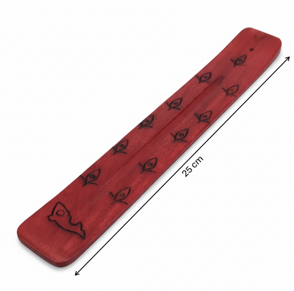Fish Symbol Wooden Incense Holder – Carrier of Flow & Renewal, 25 cm