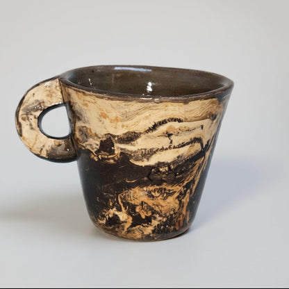 River Vein Ceramic Coffee Mug – Marbled Calm In Every Sip, in 2 designs by Red Raven Pottery
