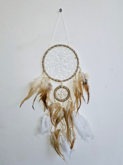 Aurora Dromenvanger "Lunar Bloom" - Boho Talisman voor Intuïtie &amp; Vernieuwing, 60 cm