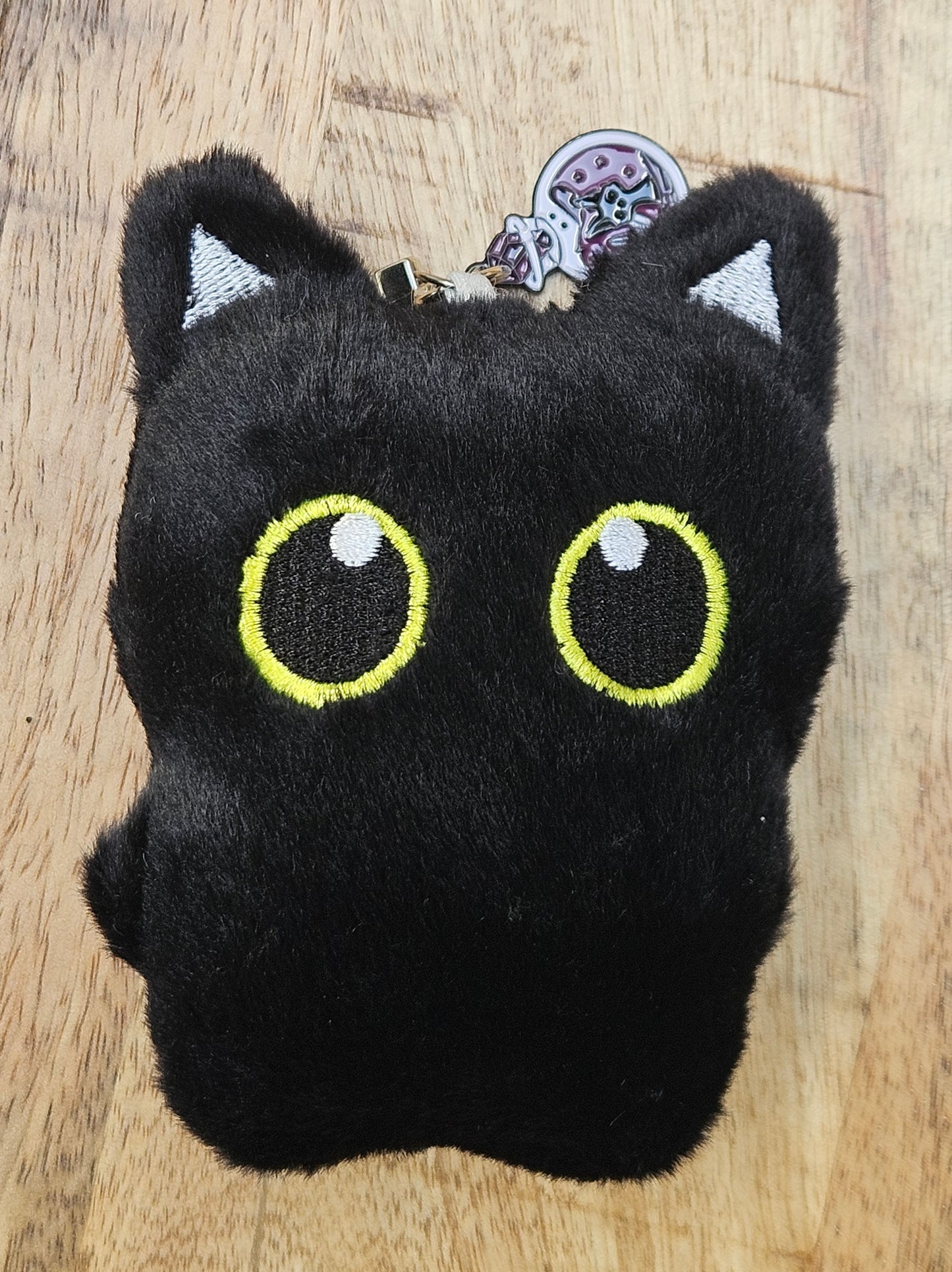 Mystical Witch or vampire Cat Plush Keychain – 12cm Soft Mini Charm Accessory