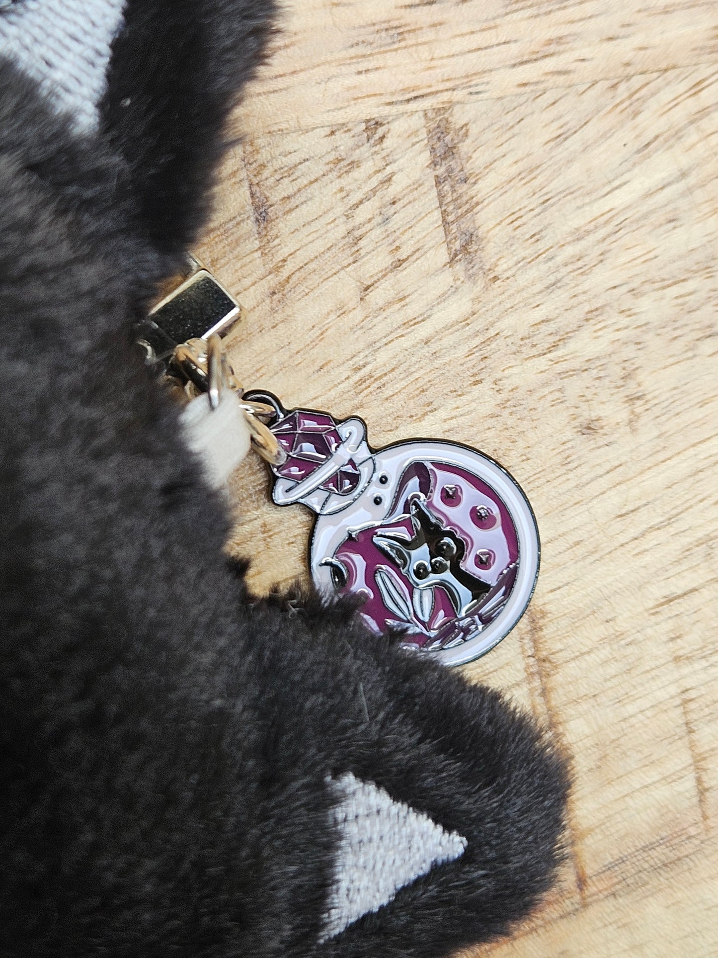Mystical Witch or vampire Cat Plush Keychain – 12cm Soft Mini Charm Accessory