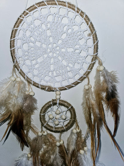 Aurora Dromenvanger "Lunar Bloom" - Boho Talisman voor Intuïtie &amp; Vernieuwing, 60 cm