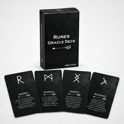 Runes Oracle Deck – Ancient Symbols of Guidance, 26 cards, 10×6 cm